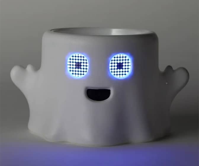 Animated Ghost Halloween Candy Serving Bowl