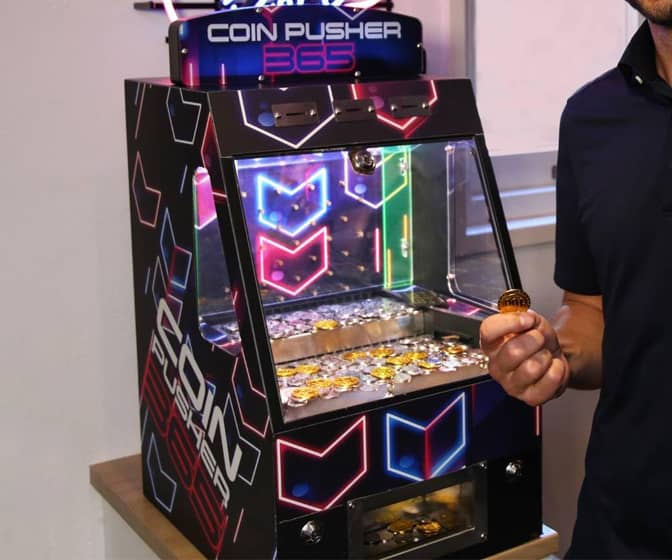 Arcadro Coin Pusher 365 - Tabletop Arcade Coin Pusher Machine