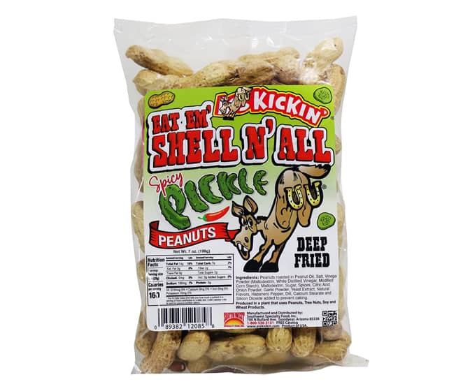 Ass Kickin' Deep-Fried Spicy Pickle Peanuts With Edible Shells