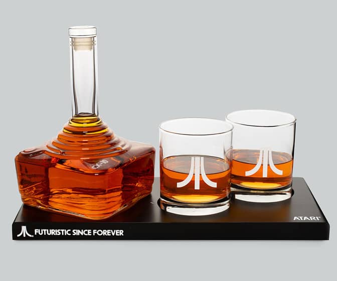 Atari Joystick Whiskey Decanter Set