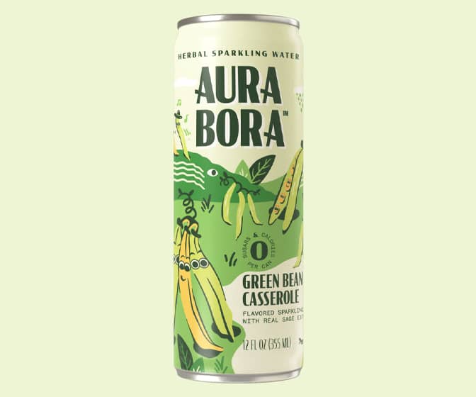 Aura Bora Green Bean Casserole Flavored Sparkling Water
