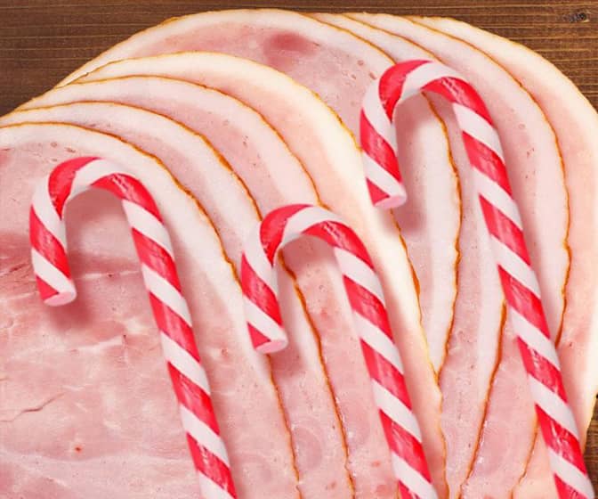 Baked Ham Flavored Candy Canes