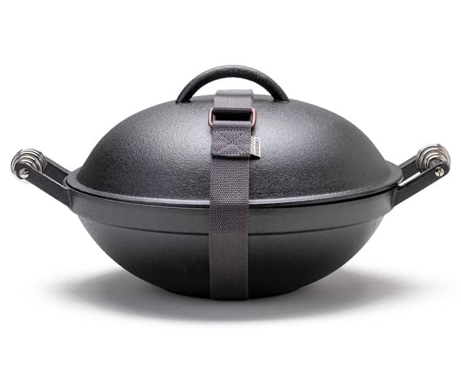 Barebones All-In-One Portable Cast Iron Grill, Wok, Griddle, and More