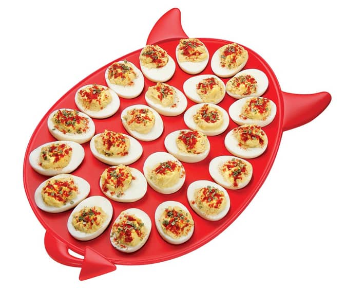 BeDeviled - Deviled Egg Serving Tray with Devil Horns and a Pointy Tail