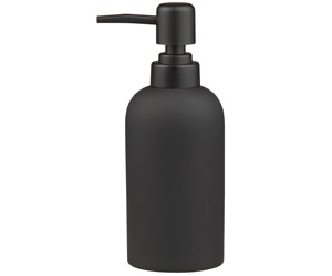 Black Rubber Coated Soap Dispenser