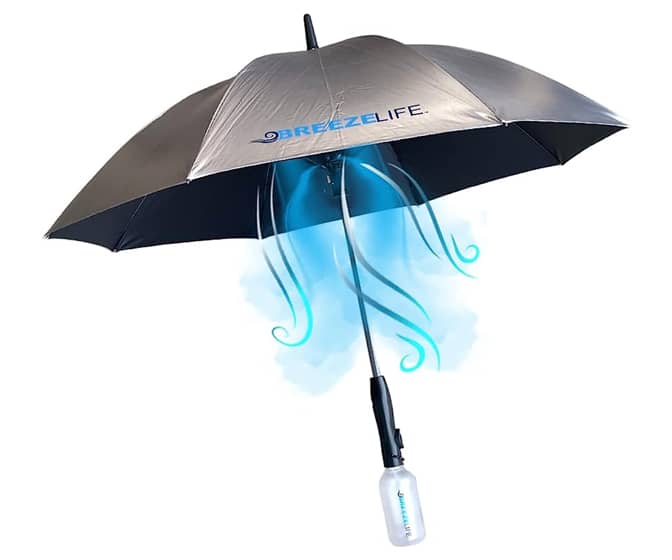 Breeze Life - UV Umbrella with Built-In Cooling Fan and Mist Spray