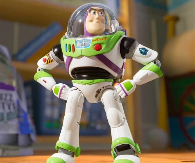 Buzz Lightyear Robotic Action Figure - Walks, Talks, and Poses!