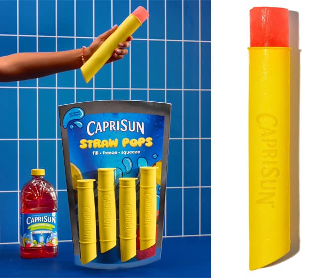 Capri Sun Straw Pops - Giant Squeezable Silicone Ice Pop Molds