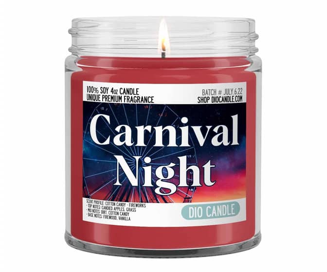 Carnival Night Scented Candle - Fireworks, Cotton Candy, Candy Apples