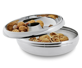 Alessi MooM Bowl With Built-In Wine Glass Holder