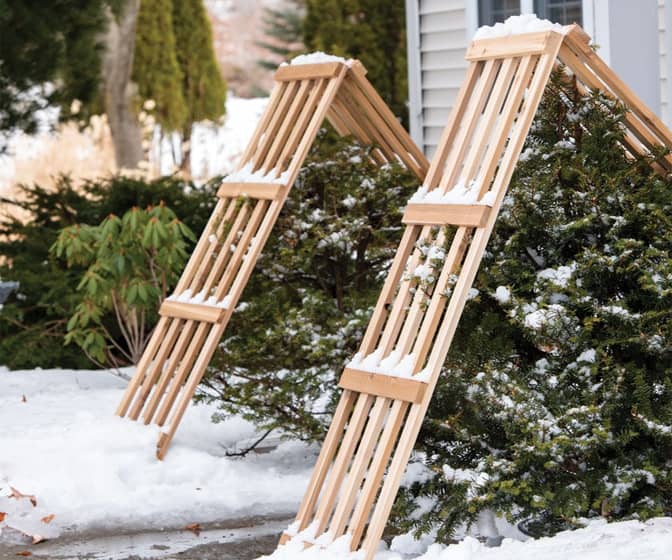 Cedar Shrub Guards - Protect Bushes From Falling Snow and Ice