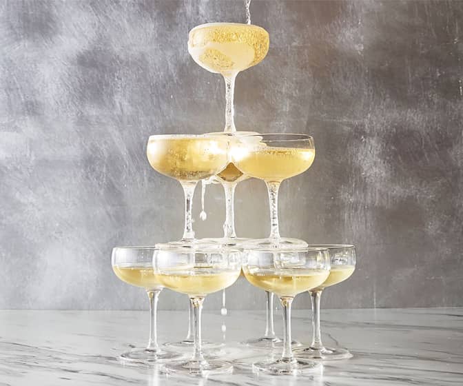 Champagne Tower Coupe Glasses