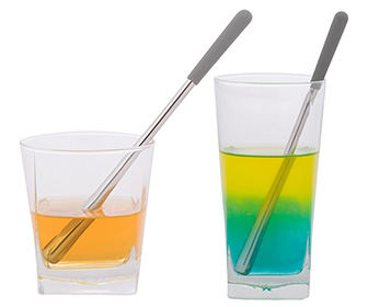 Chill-O Stainless Steel Swizzle Sticks - Chill and Stir Your Drink