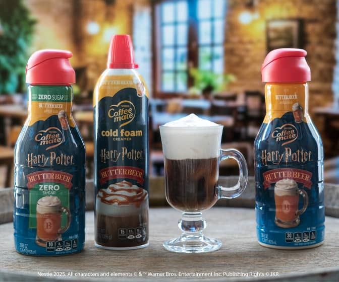 Coffee Mate Harry Potter Butterbeer-Flavored Creamers and Cold Foam