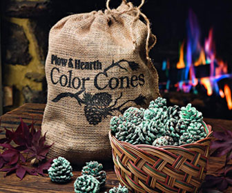 Color Cones - Create Blue and Green Flames in the Fireplace