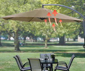 Fanbrella - UV-Reflecting Umbrella With Motorized Fan