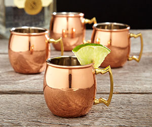 Copper Moscow Mule Shot Glasses