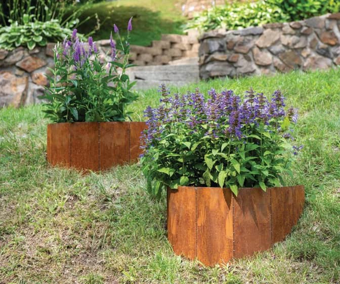 Corten Steel Hillside Planters