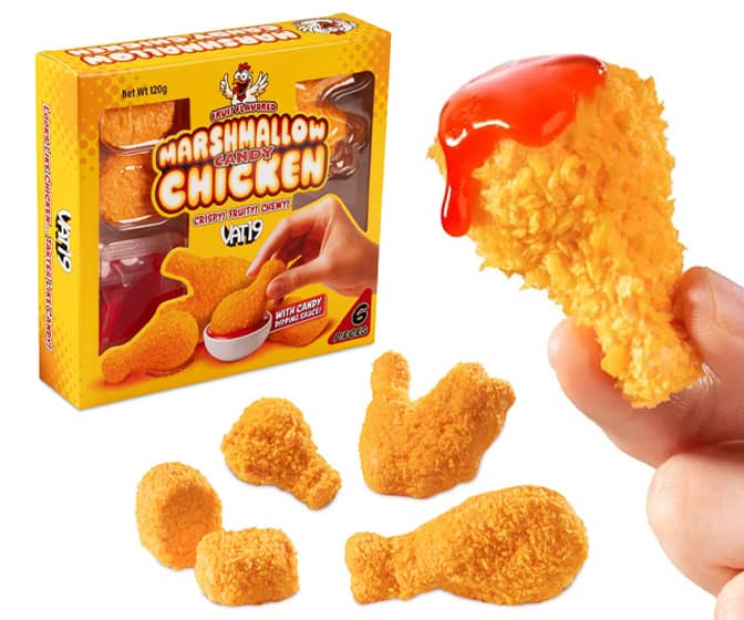 Crispy Marshmallow Chicken Candy - Real Bread Crumbs!