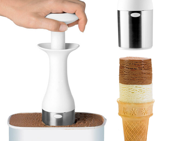 Cuisipro Scoop and Stack - Creates Cylindrical Ice Cream Blocks
