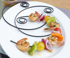 Curved Shish-Kabob Skewers - Fit On Your Plate!