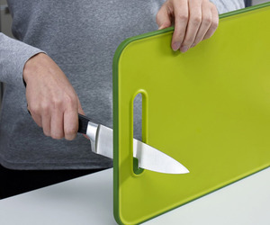 Cutting Board With Built-In Knife Sharpener
