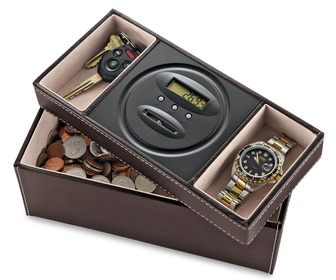 Dresser Valet With Digital Coin Counter