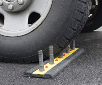 DrivewaySpikes - Fake Rubber Spikes To Deter U-Turns and Unwanted Vehicles
