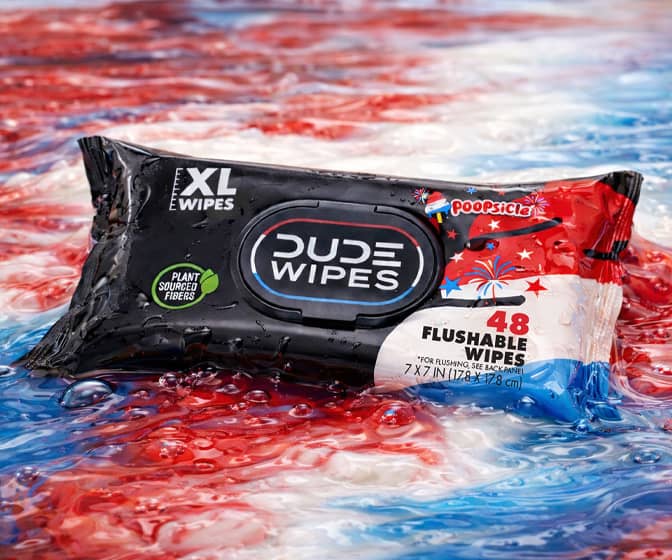 DUDE Wipes Poopsicle - Ice Pop Scented Flushable Wipes