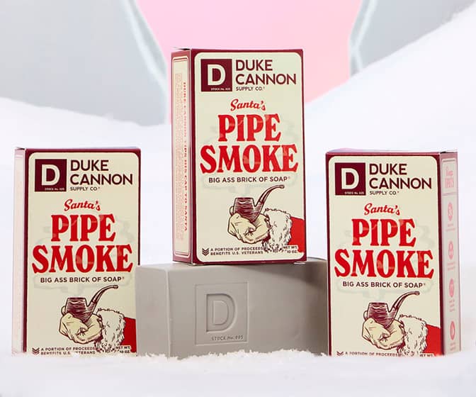 Duke Cannon Santa's Pipe Smoke Big Ass Brick of Soap