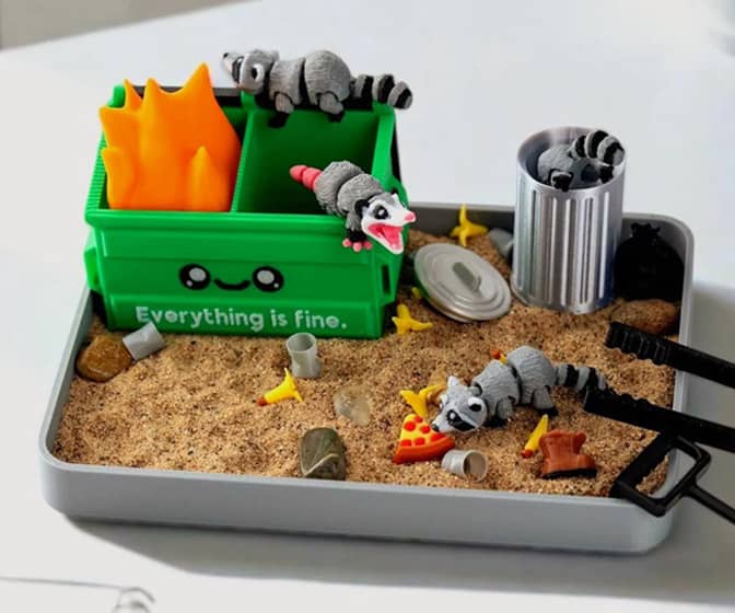 Dumpster Fire Zen Garden