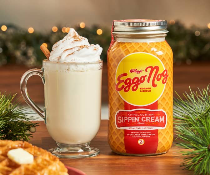 Eggo Nog Sippin' Cream - Eggo Waffles / Eggnog Liqueur