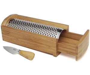 Enrico Bamboo Cheese Grater with Free Cheese Knife