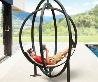 Etazin - Gyroscopic Spinning Hammock / Outdoor Sculpture