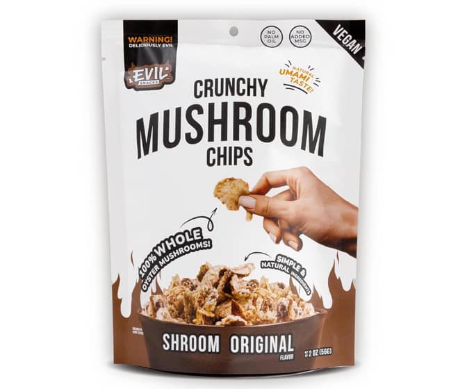 Evil Snacks Organic Crunchy Mushroom Chips