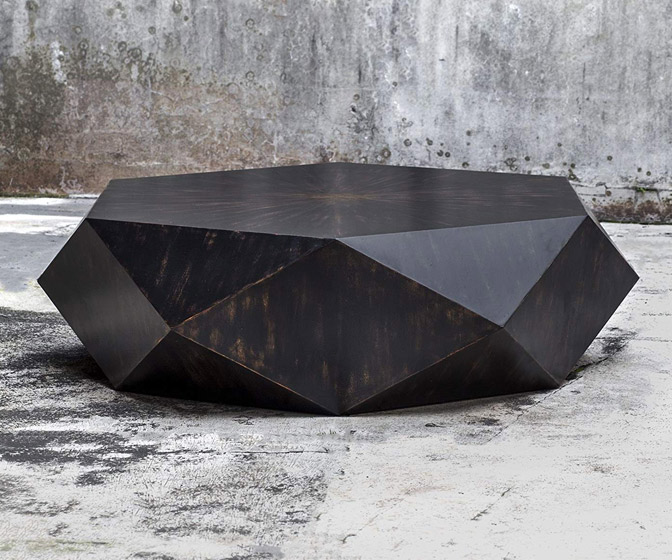 Faceted Geometric Coffee Table
