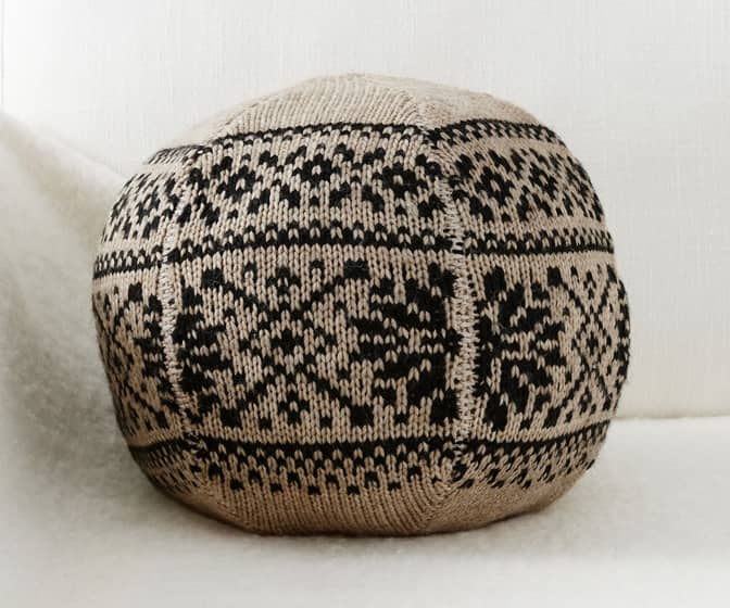 Fair Isle Sweater Pillow Sphere