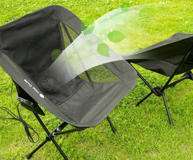 Fan-Cooled Camping Chair
