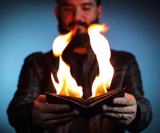 Floating Flame Lighter Magic Trick