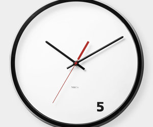 Five O'Clock Wall Clock