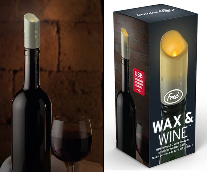 Lighted Holiday Bulb Wine Bottle Stoppers