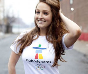 Funny T-Shirt - 2010 Winter Olympics: Nobody Cares