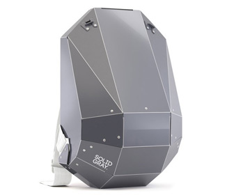 Futuristic Hardshell Backpack by Solid Gray