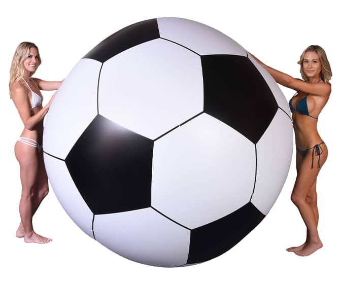 Giant 6-Ft Inflatable Soccer Ball