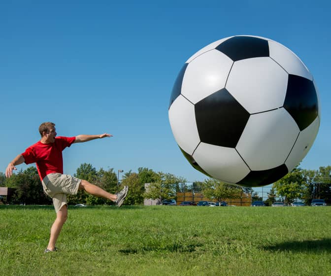 Giant 6ft Inflatable Soccer Ball