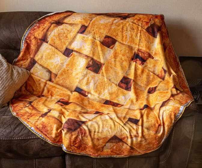 Giant Baked Apple Pie Blanket