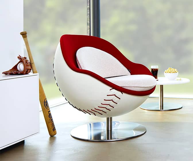 Giant Baseball Swivel Chair