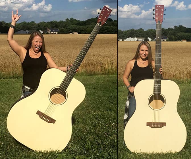 Giant Acoustic Guitar - 6.5 Feet Tall!