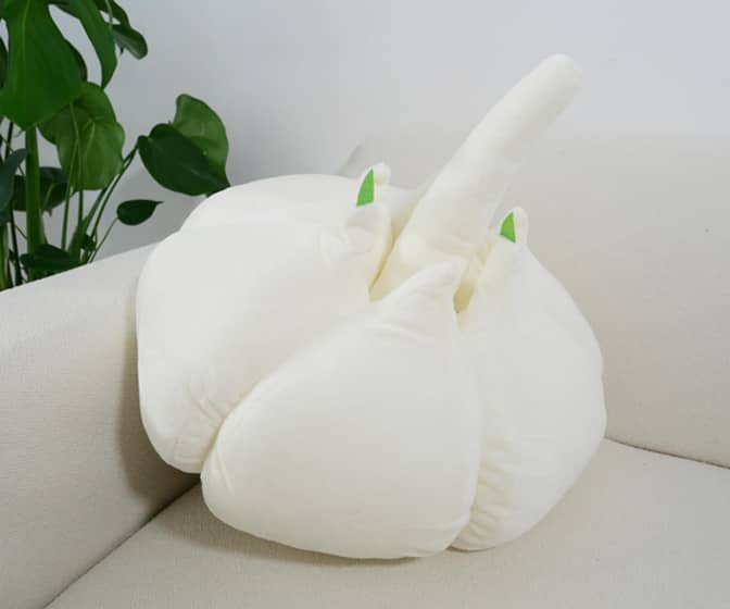 Giant Garlic Bulb Throw Pillow