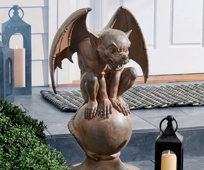Giant Gothic Gargoyle Statue - 3-Ft Tall!